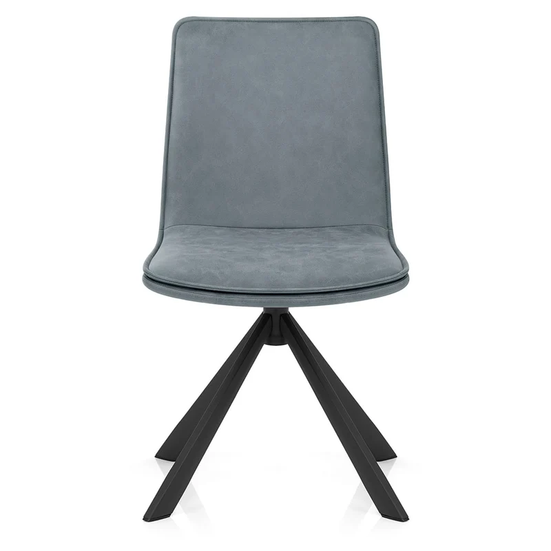Chaise Faux Cuir - Genesis Bleu