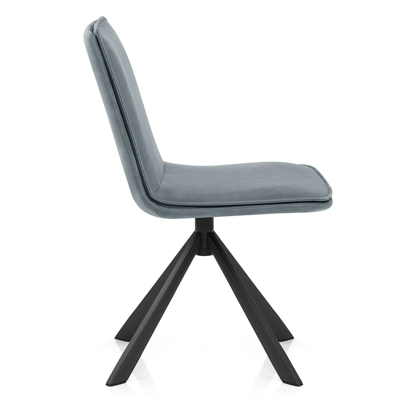 Chaise Faux Cuir - Genesis Bleu