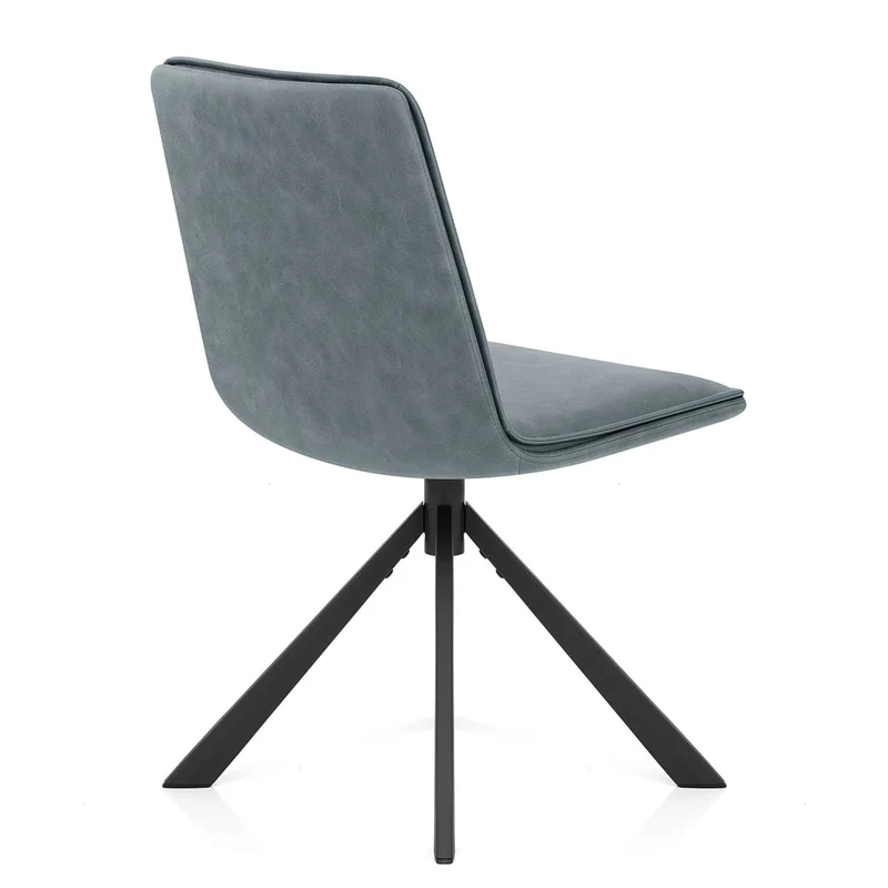 Chaise Faux Cuir - Genesis Bleu