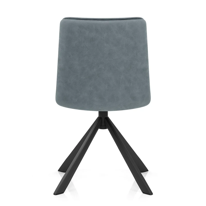 Chaise Faux Cuir - Genesis Bleu