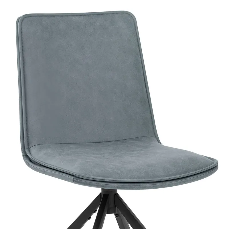 Chaise Faux Cuir - Genesis Bleu