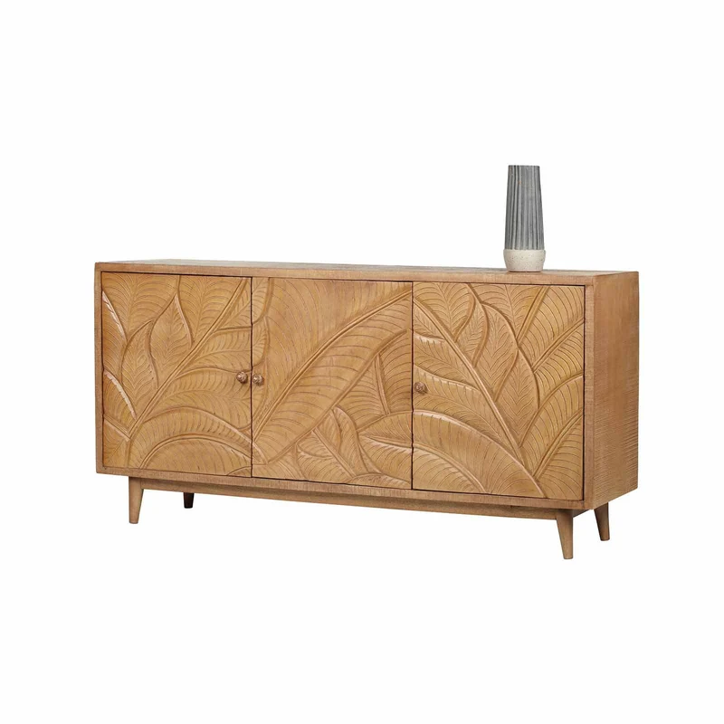 Buffet manguier 3 portes en bois massif manguier - Floria