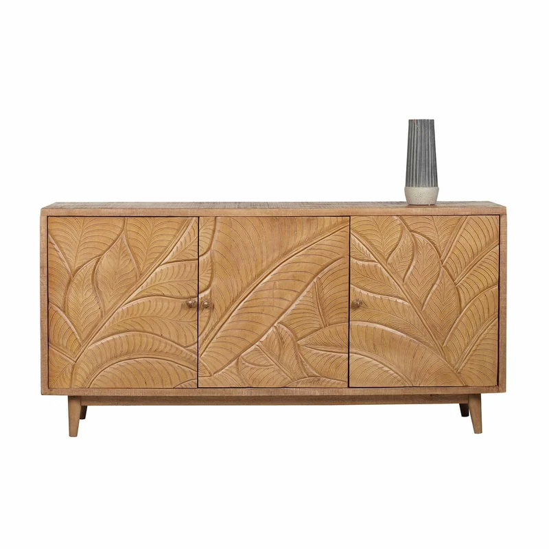Buffet manguier 3 portes en bois massif manguier - Floria