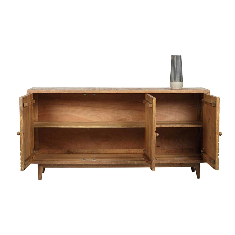 Buffet manguier 3 portes en bois massif manguier - Floria