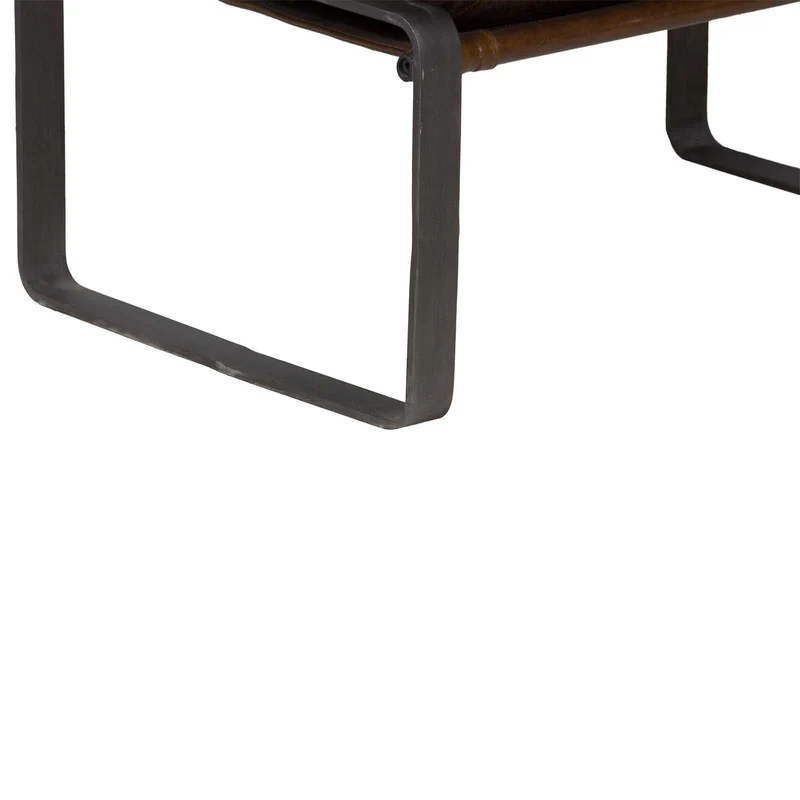 Damo Pouf Brun | Leather