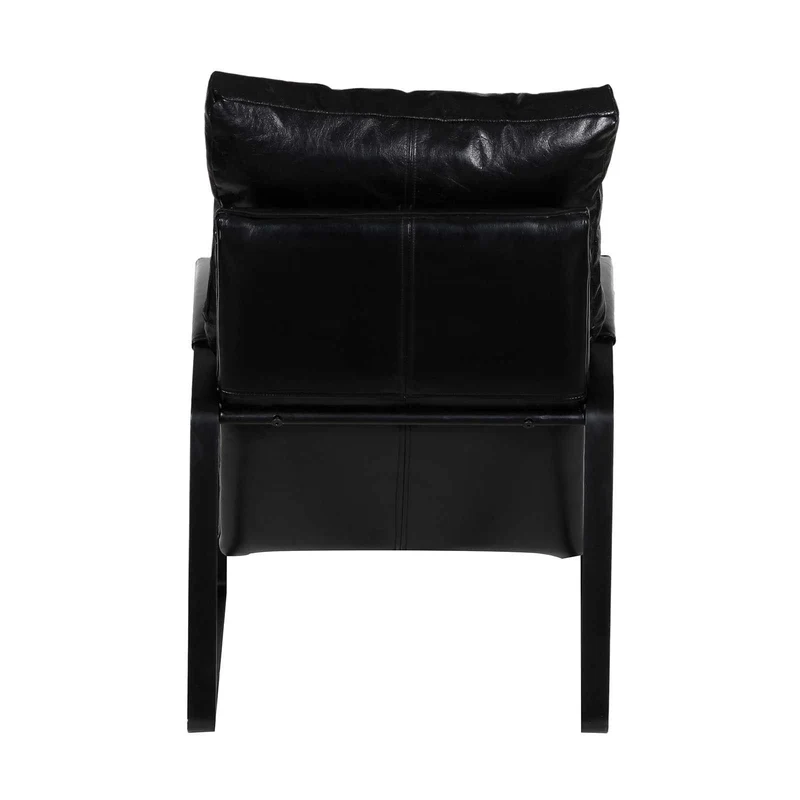 Damo Fauteuil Noir | Leather