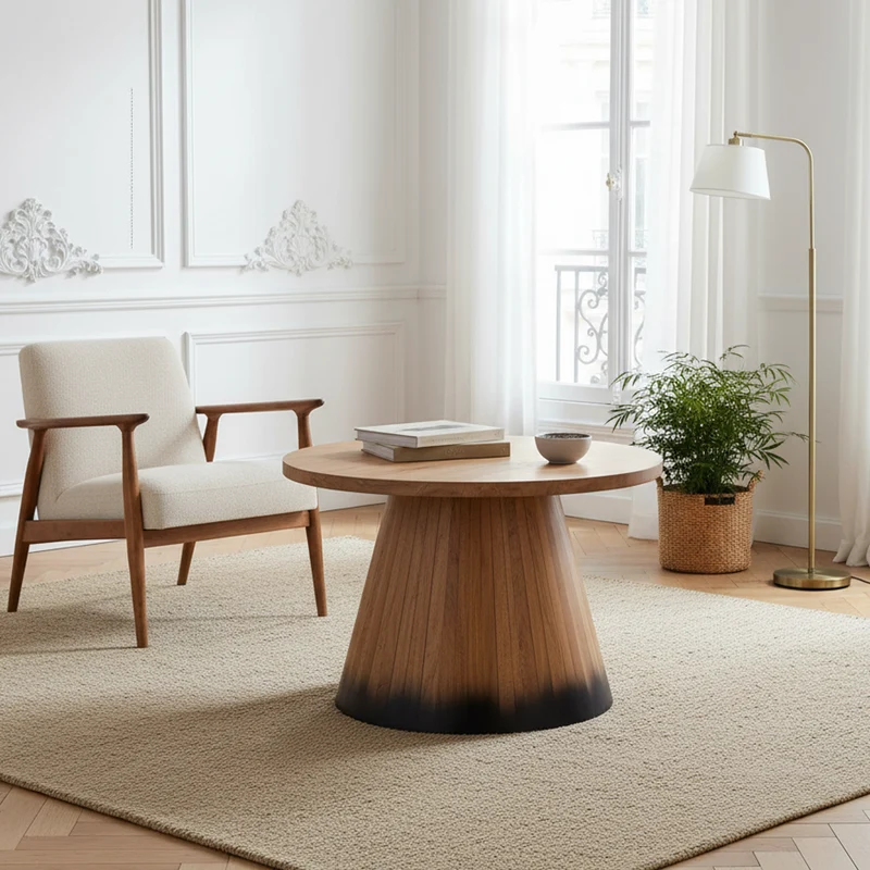 Table basse ronde 60 cm | Acacia Dimona