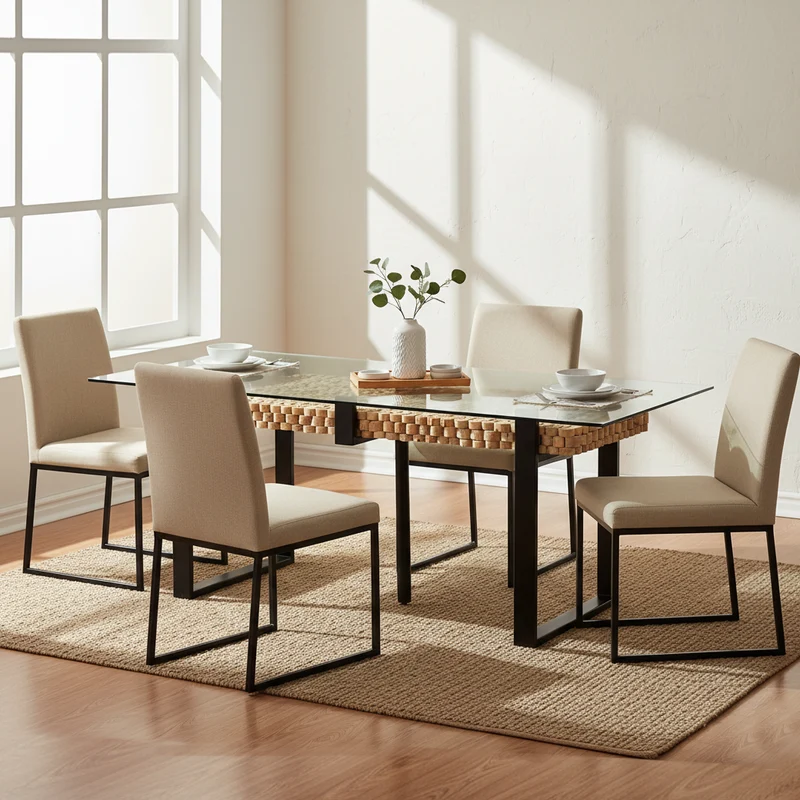 Table rectangulaire 220 cm | Acacia Sirin
