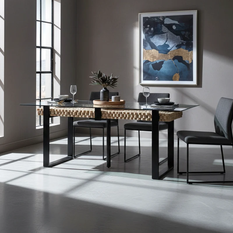 Table rectangulaire 220 cm | Acacia Sirin