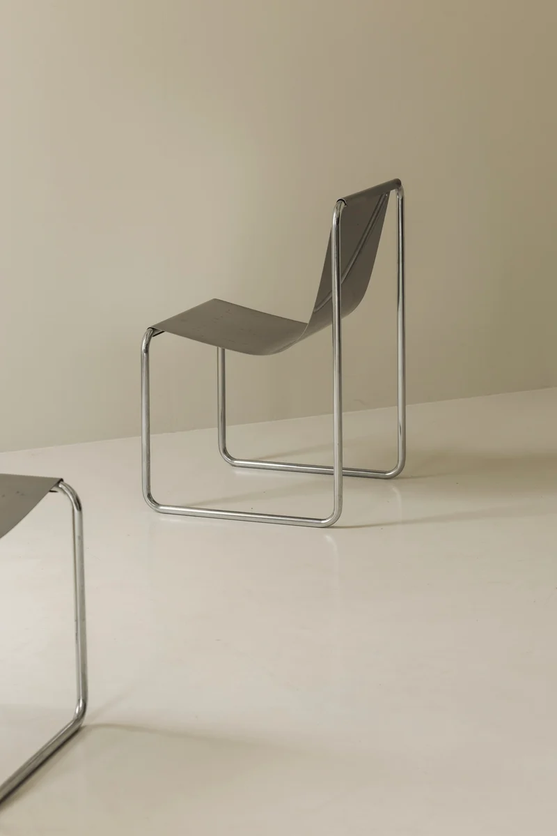 Very rare set of four dining chairs by Patrick Gingembre, France 1960s