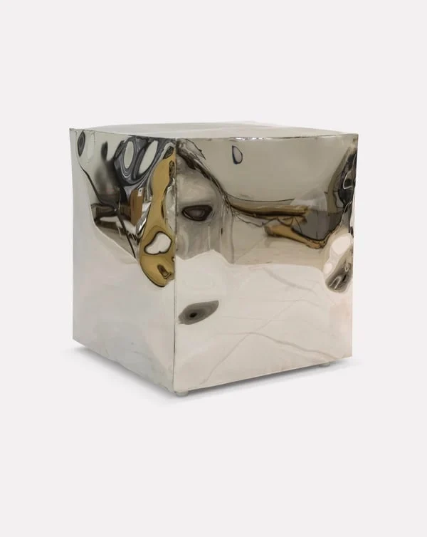 Stainless Steel Cube Stool