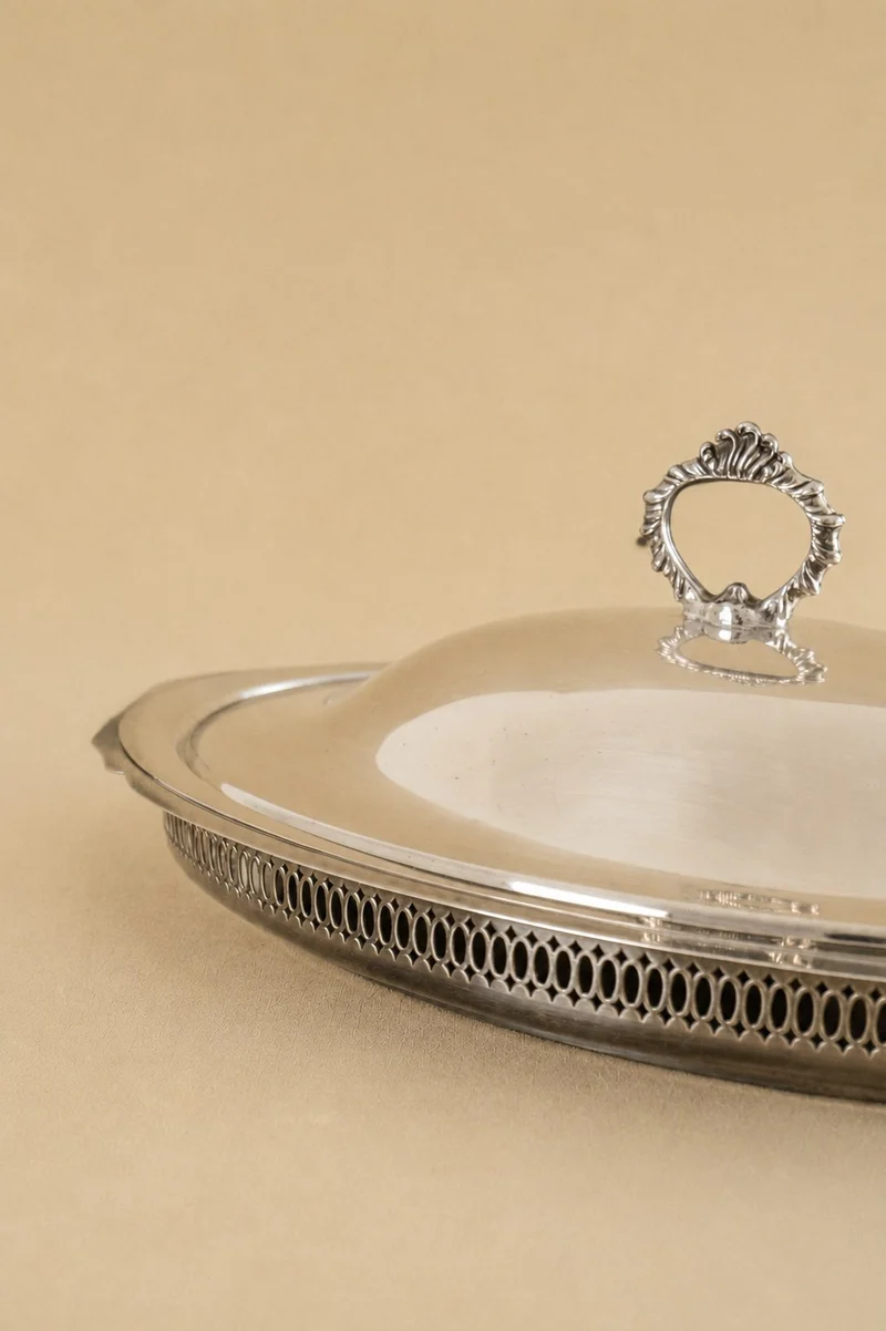 Silver-Plated Covered Serving Dish