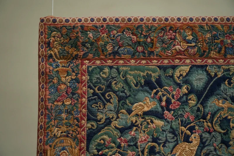 Mid-Century Wall Tapestry with Birds, Belgium, 1960s