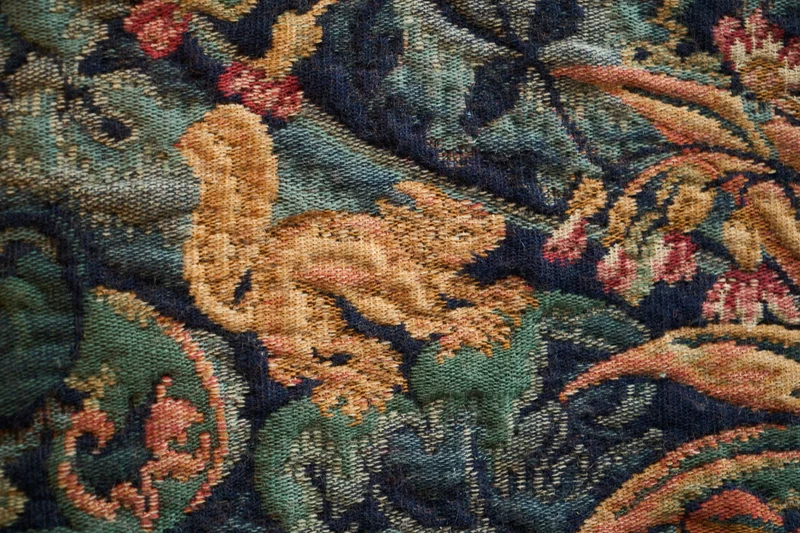 Mid-Century Wall Tapestry with Birds, Belgium, 1960s