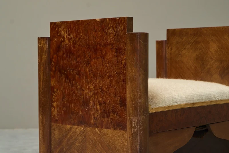 Fantastic Art Deco Bench in Highly Original Condition 1930s
