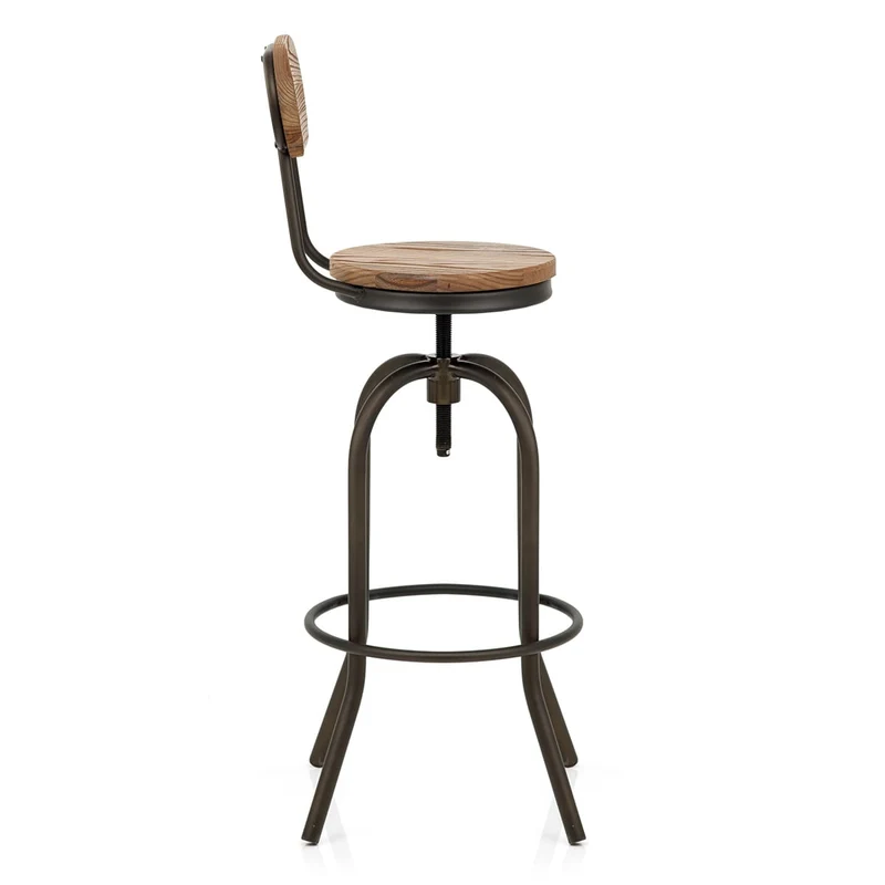 Tabouret de Bar Bois Clair - Vintage Swivel Bois