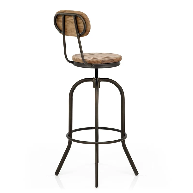 Tabouret de Bar Bois Clair - Vintage Swivel Bois