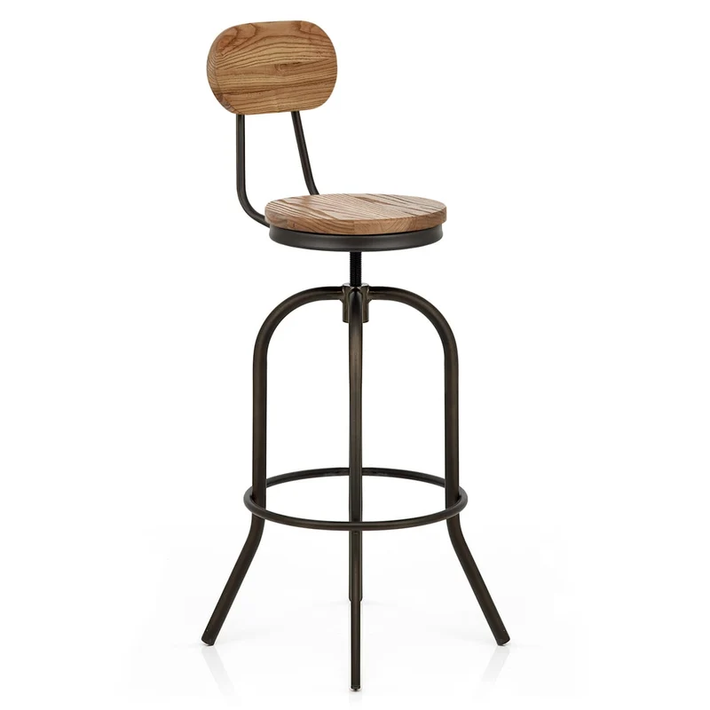 Tabouret de Bar Bois Clair - Vintage Swivel Bois