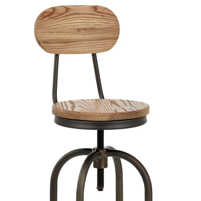 Tabouret de Bar Bois Clair - Vintage Swivel Bois