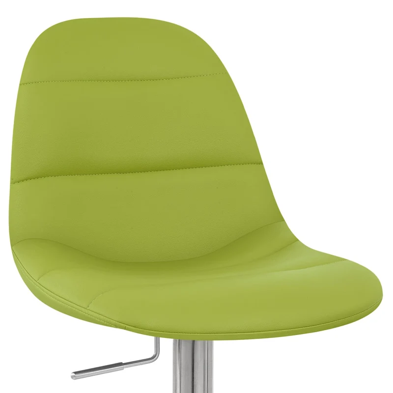 Chaise de Bar Faux Cuir Chrome Brossé - Ferrero Vert