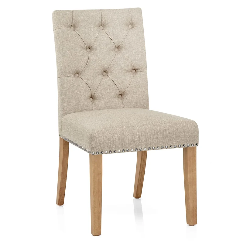 Chaise Bois Tissu - Barrington Crème