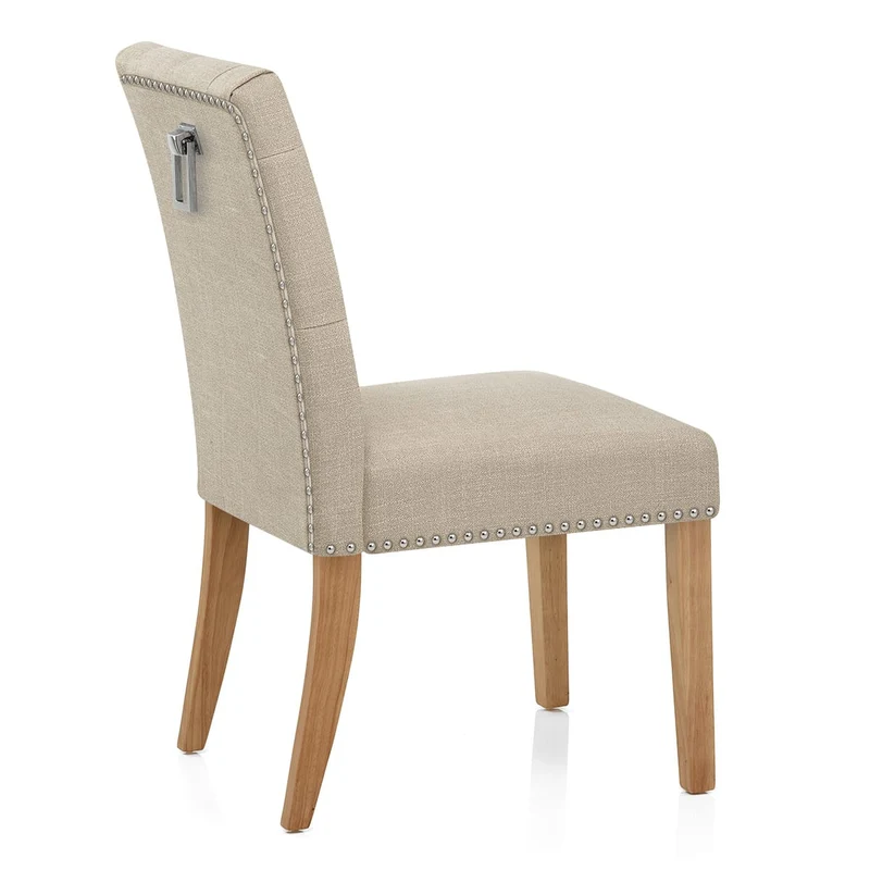 Chaise Bois Tissu - Barrington Crème