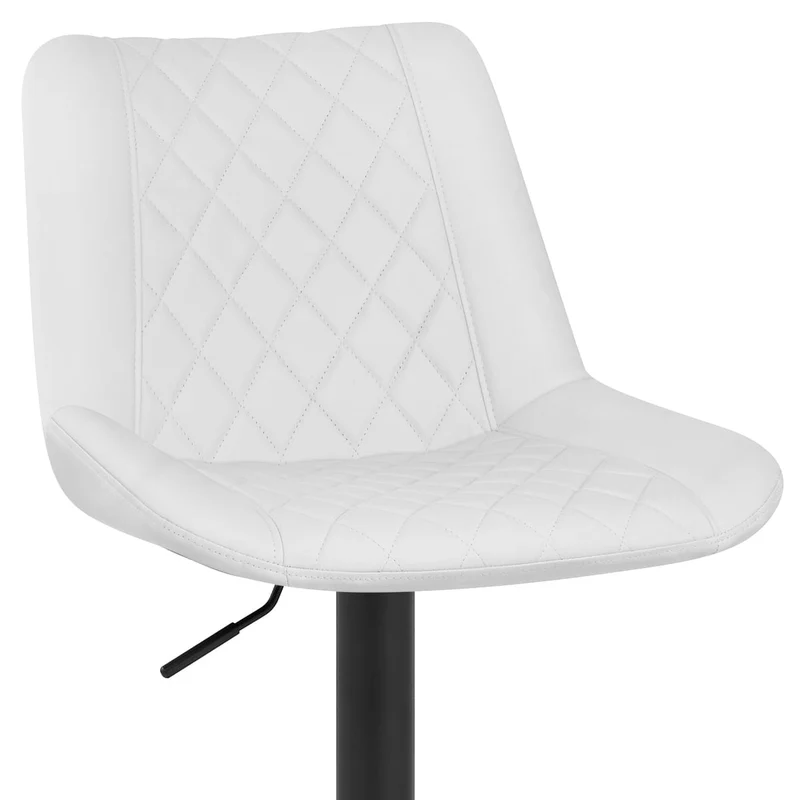 Tabouret de Bar Faux Cuir - Faro Blanc