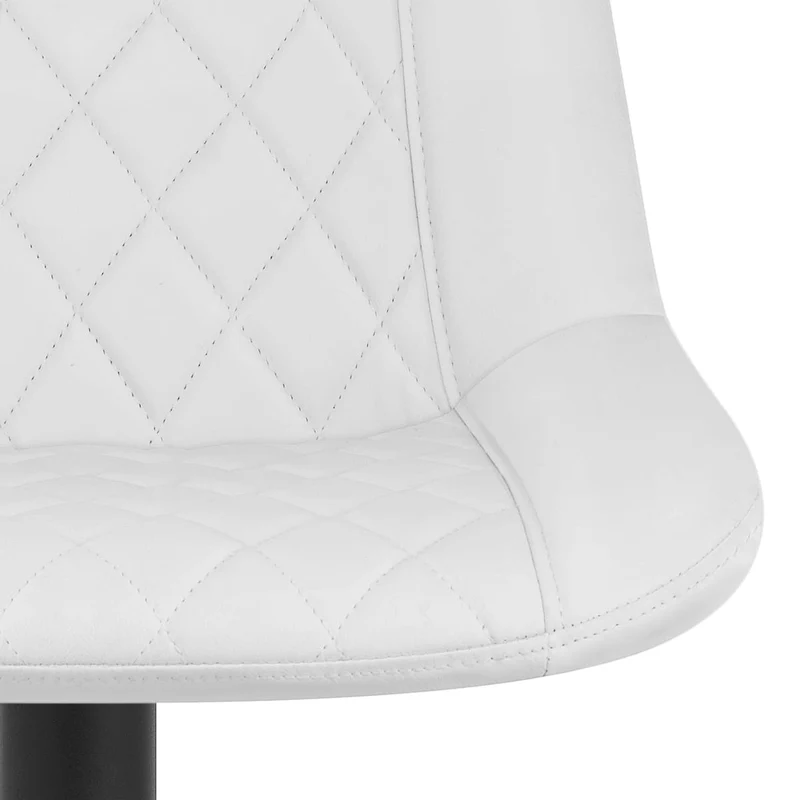 Tabouret de Bar Faux Cuir - Faro Blanc