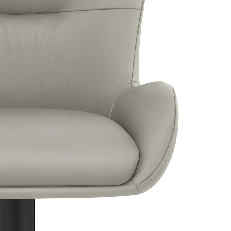 Tabouret Cuir Véritable - Faraday Gris