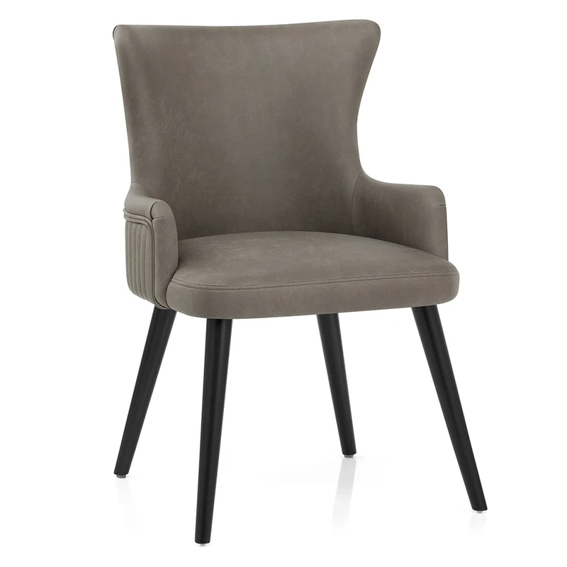 Chaise Faux Cuir - Diablo Gris
