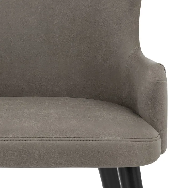 Chaise Faux Cuir - Diablo Gris