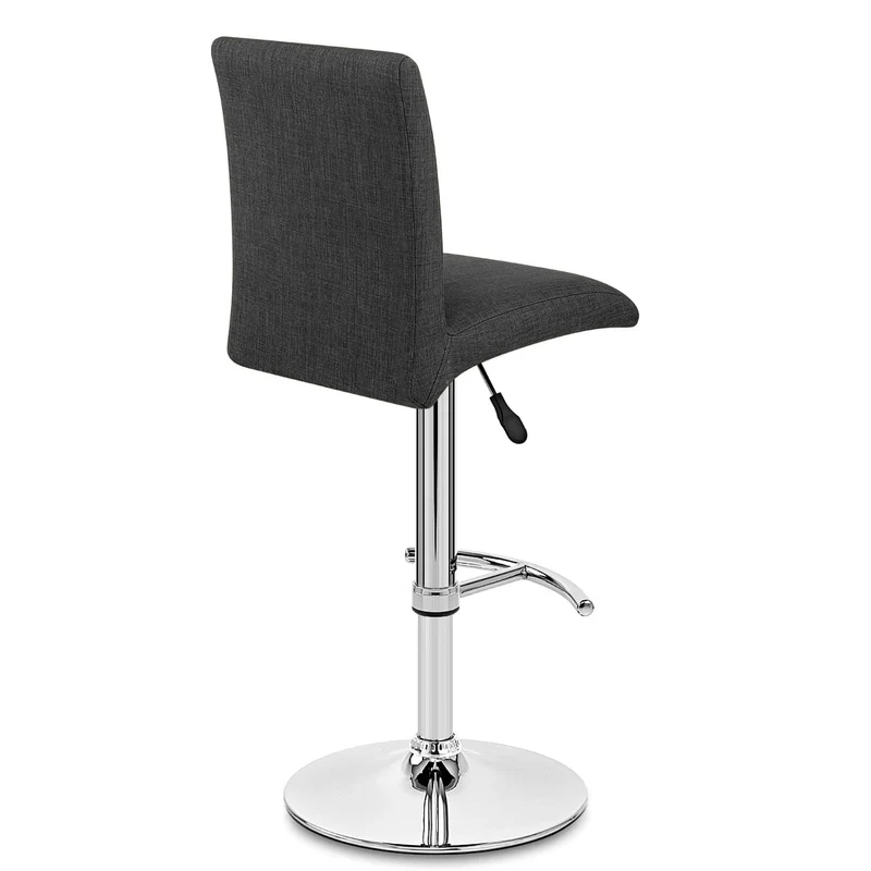 Chaise De Bar En Tissu - Deluxe High Back Gris