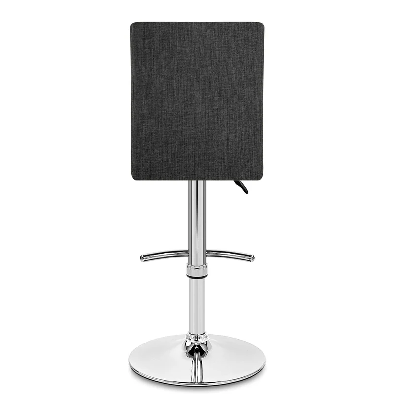Chaise De Bar En Tissu - Deluxe High Back Gris