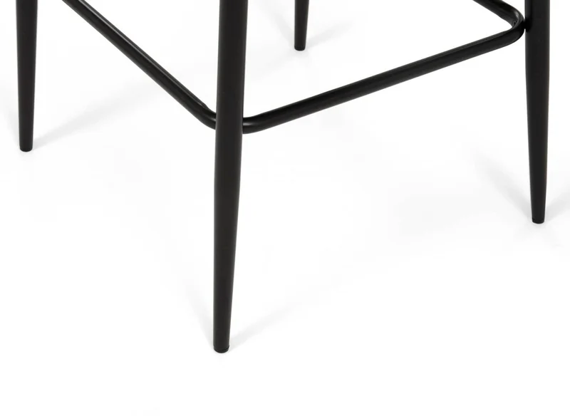 Lot de 2 tabourets de bar design en velours bleu DEBBY