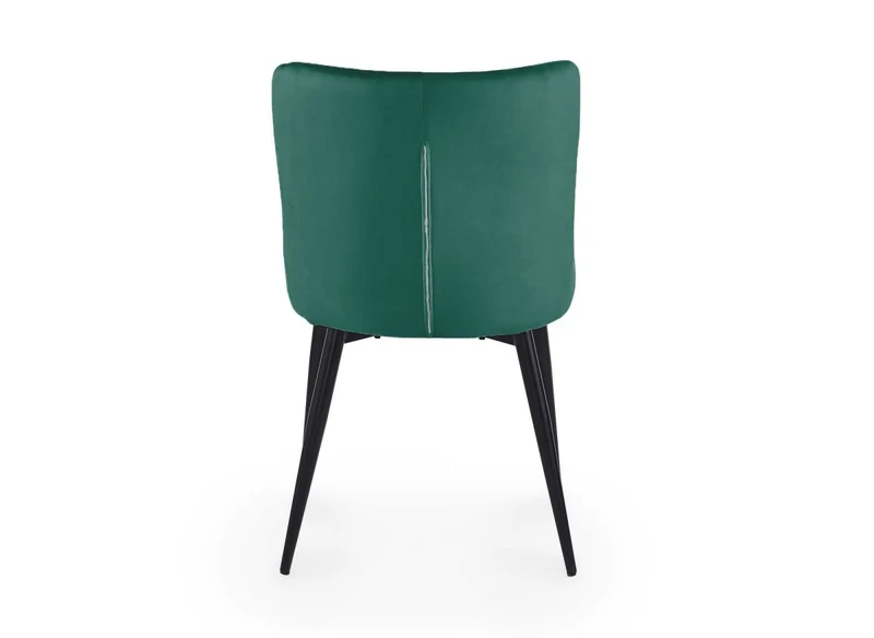 Lot de 2 chaises design en velours vert JENNY