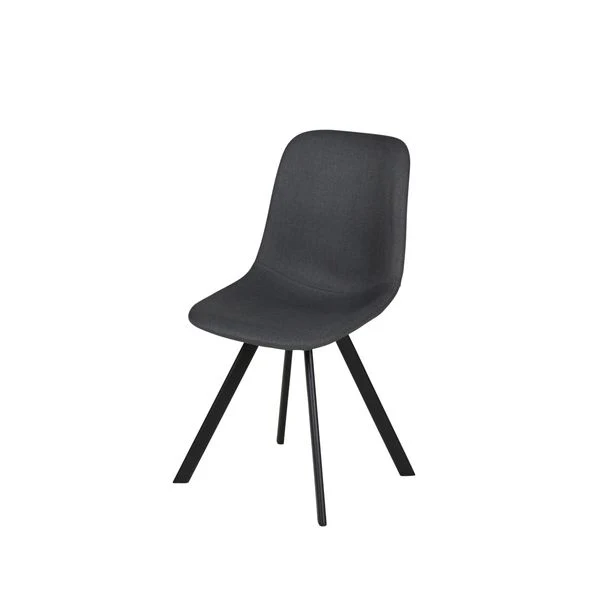Chaise en tissu gris