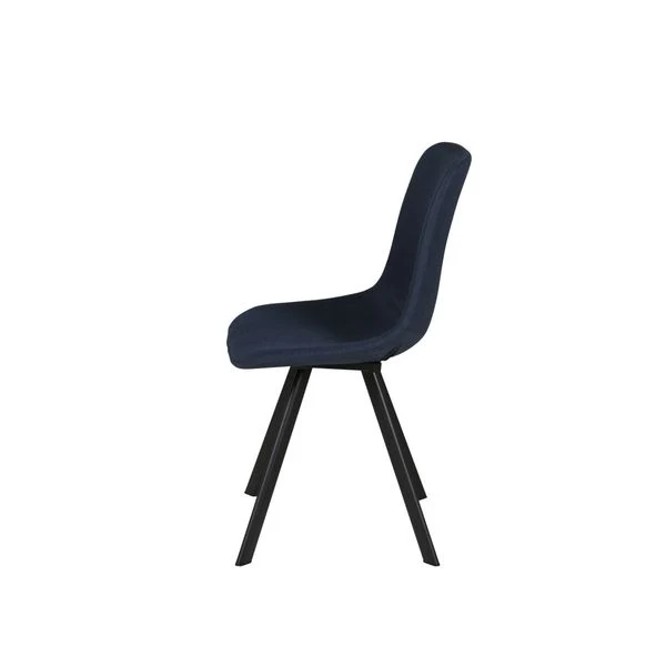 Chaise en tissu bleu marine