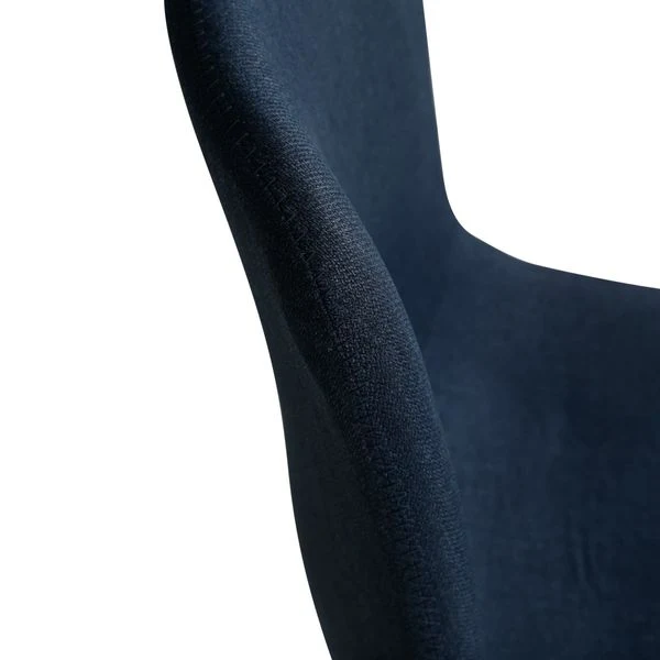 Chaise en tissu bleu marine
