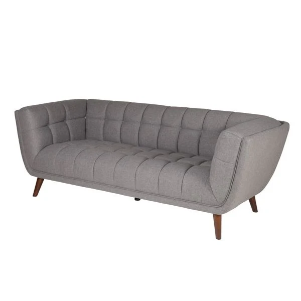 Canapé 3 places en tissu gris foncé