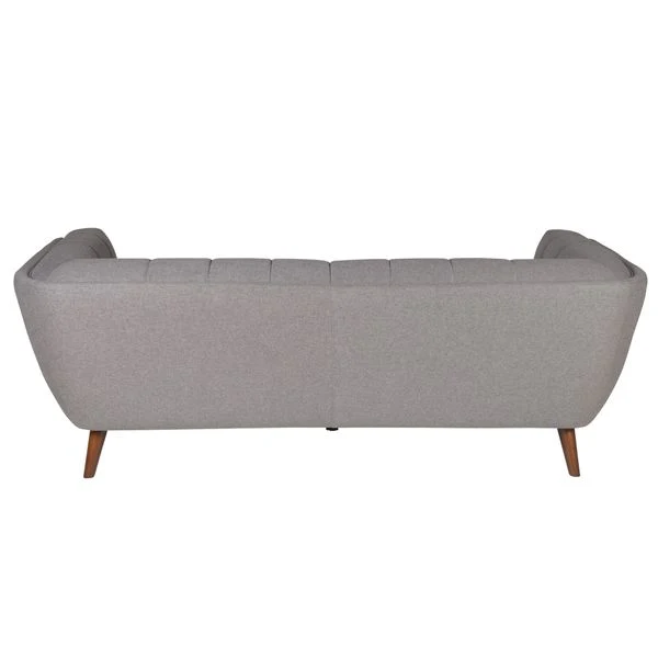 Canapé 3 places en tissu gris foncé
