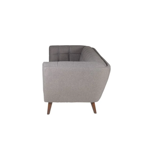 Canapé 2 places tissu gris foncé BERYL