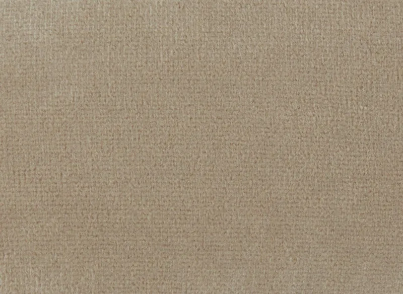 Fauteuil capitonné chesterfield velours beige CARMEN