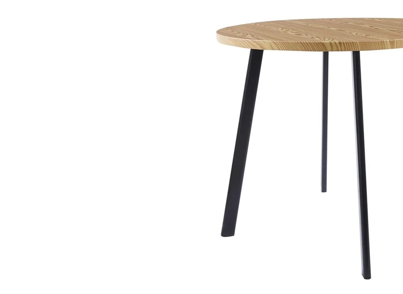 Ensemble table à manger en bois avec 4 tabourets beige IRINA
