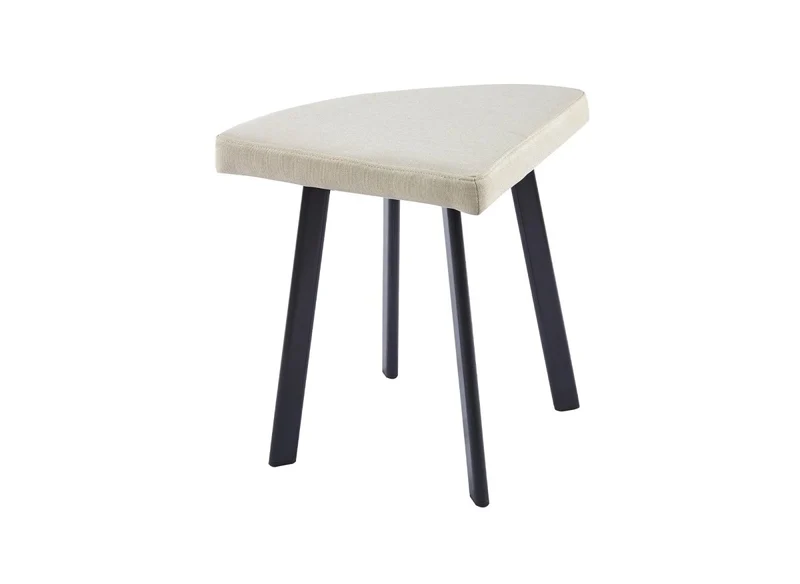 Ensemble table à manger en bois avec 4 tabourets beige IRINA