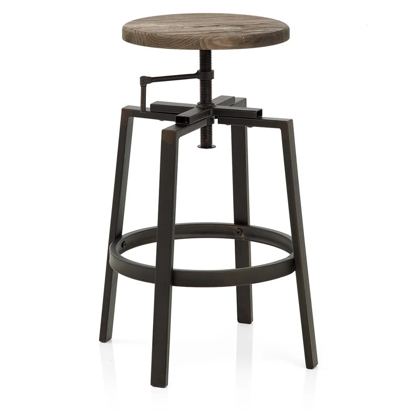 Tabouret de Bar Bois Foncé - Industrial Turner Bois