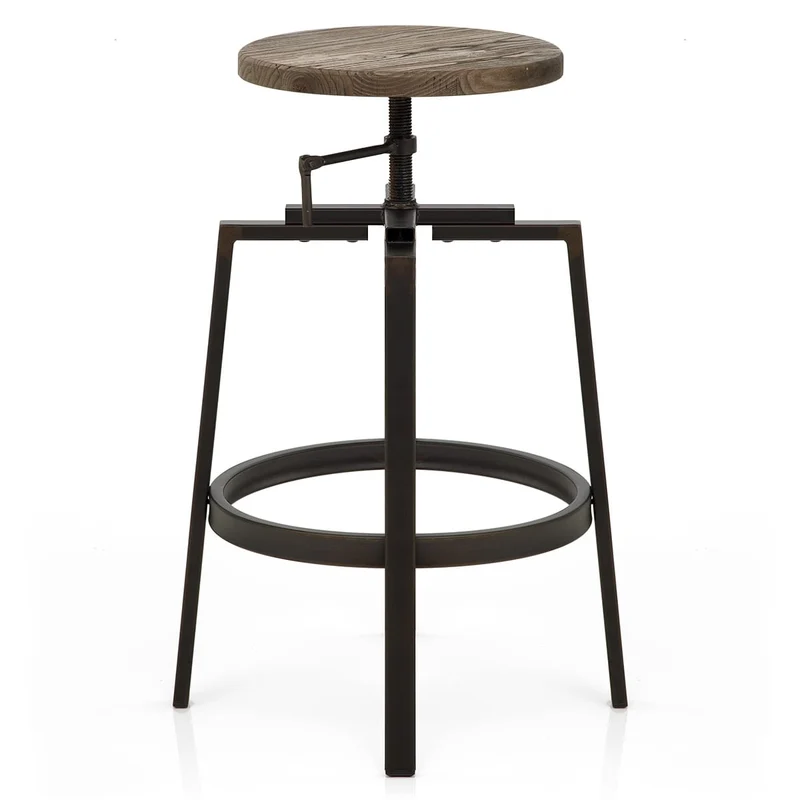 Tabouret de Bar Bois Foncé - Industrial Turner Bois