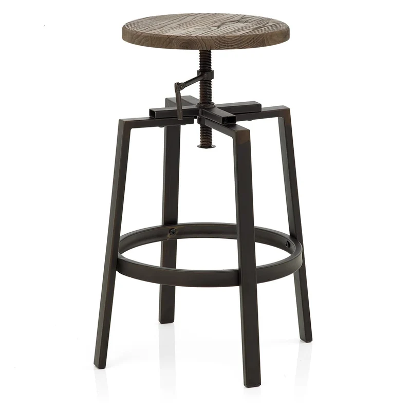 Tabouret de Bar Bois Foncé - Industrial Turner Bois