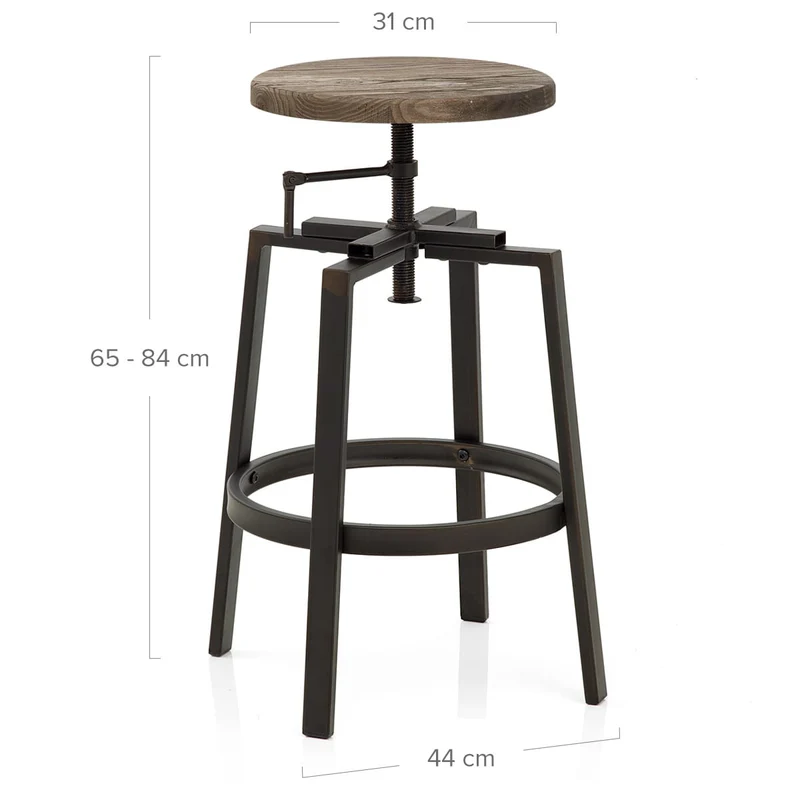 Tabouret de Bar Bois Foncé - Industrial Turner Bois