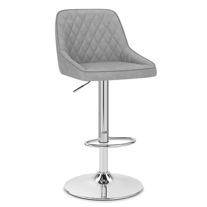 Tabouret Faux Cuir - Darwin Gris