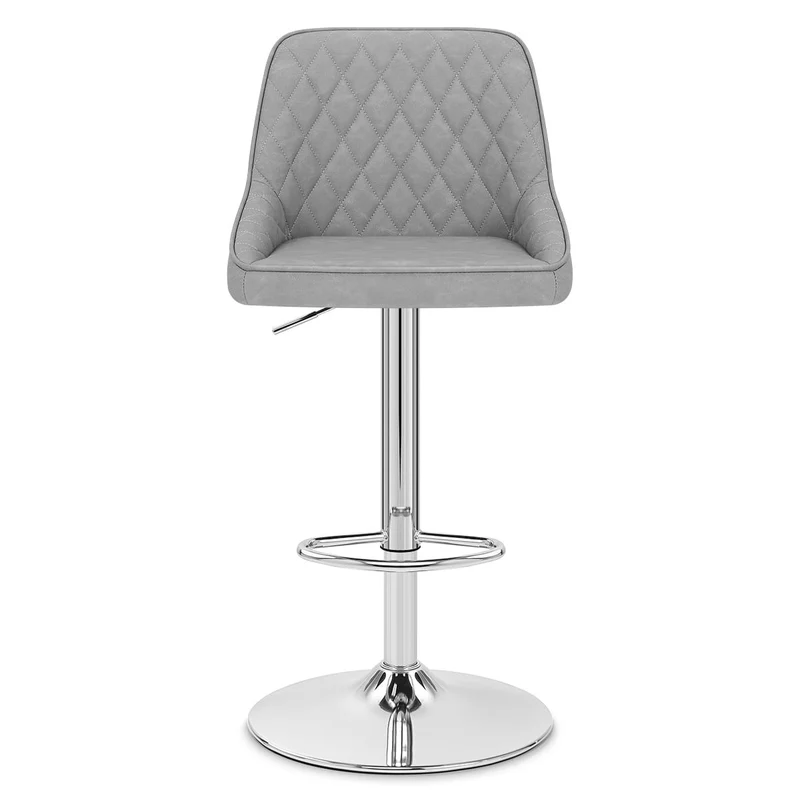 Tabouret Faux Cuir - Darwin Gris